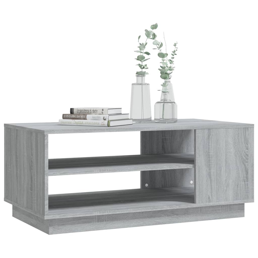 Table basse sonoma gris 102x55x43 cm bois d'ingénierie Tables basses vidaXL   