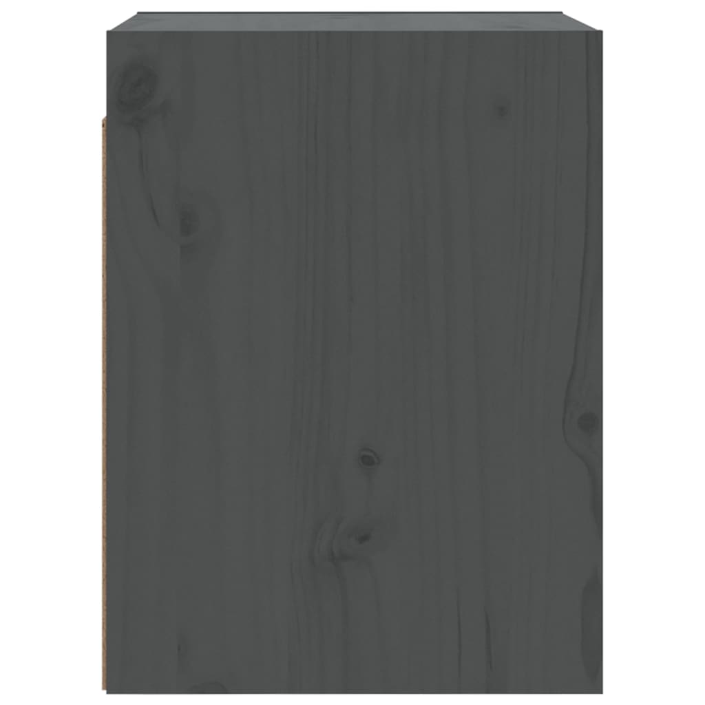 Armoire murale Gris 30x30x40 cm Bois de pin massif Étagères murales & corniches vidaXL   