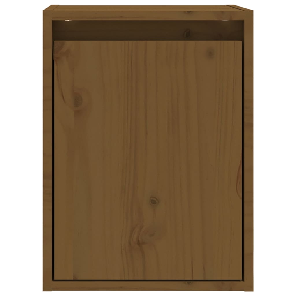 Armoire murale Marron miel 30x30x40 cm Bois de pin massif Étagères murales & corniches vidaXL   