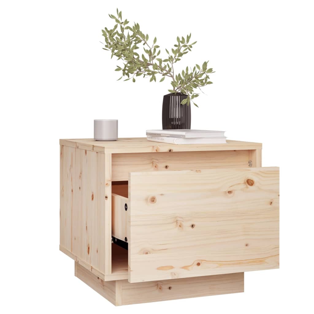 Tables de chevet 2 pcs 35x34x32 cm Bois de pin solide Tables de chevet vidaXL