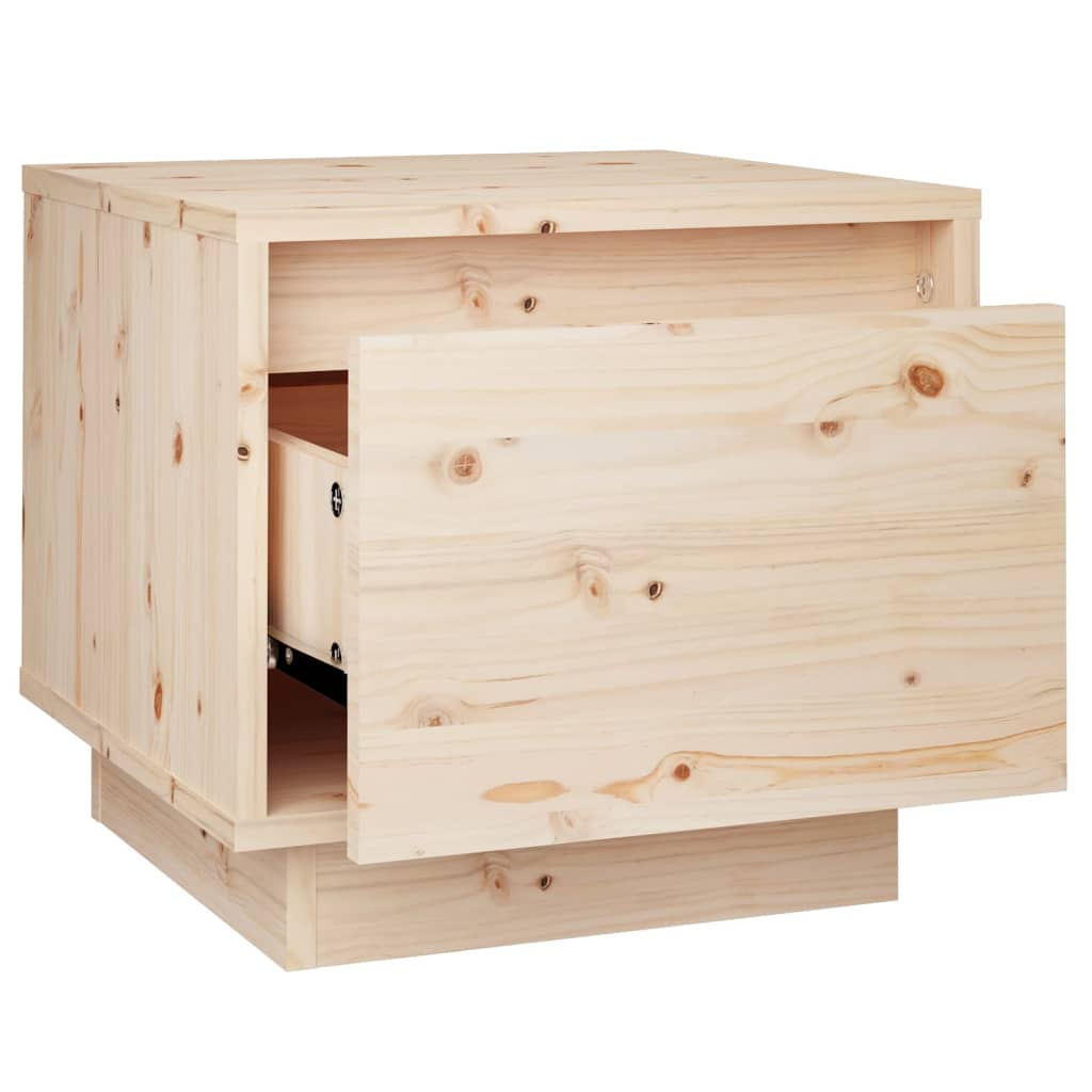 Tables de chevet 2 pcs 35x34x32 cm Bois de pin solide Tables de chevet vidaXL