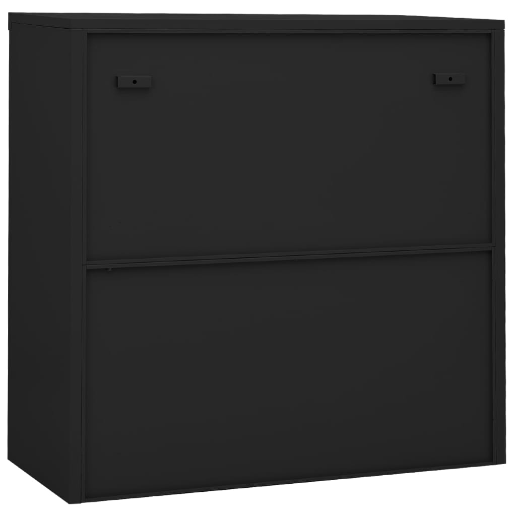 Armoire à portes coulissantes avec jardinière Anthracite Acier Casiers & armoires de rangement vidaXL   