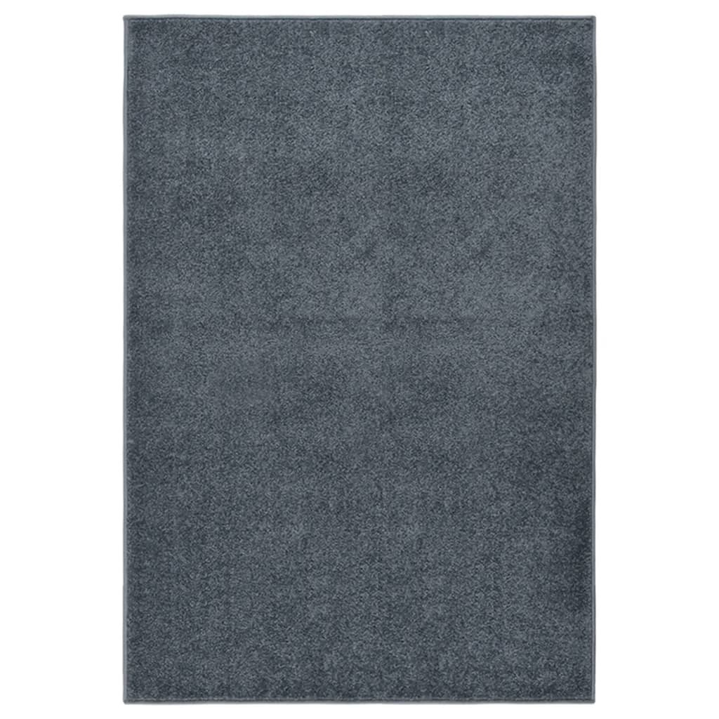 Tapis à poils courts 160x230 cm Anthracite Tapis vidaXL   