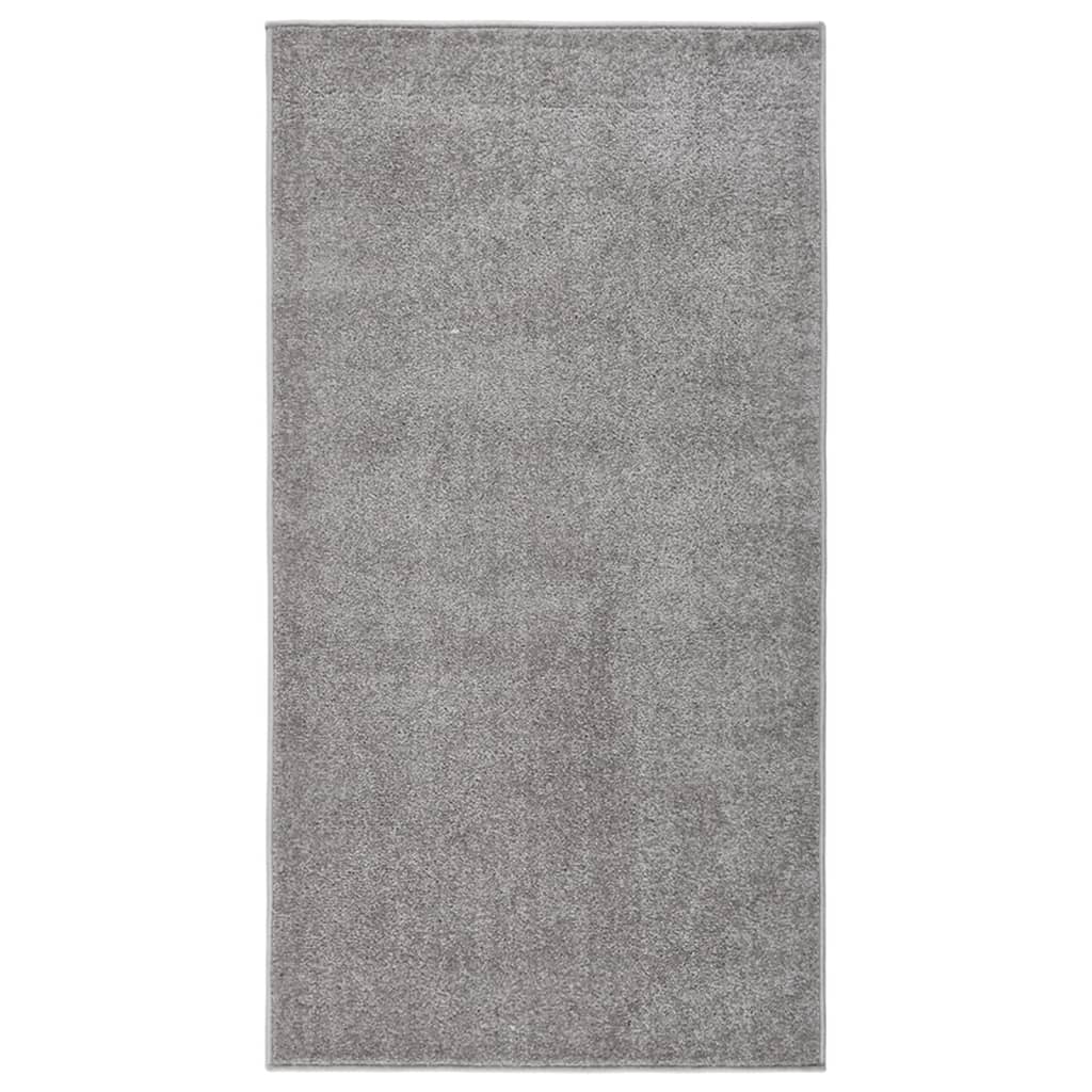 Tapis à poils courts 80x150 cm Gris Tapis vidaXL   