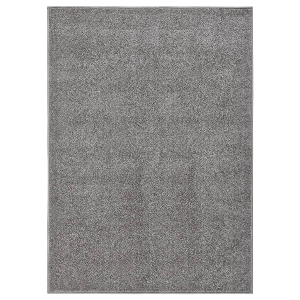 Tapis à poils courts 120x170 cm Gris Tapis vidaXL   