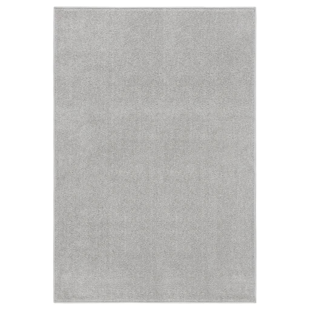 Tapis à poils courts 160x230 cm Gris clair Tapis vidaXL   