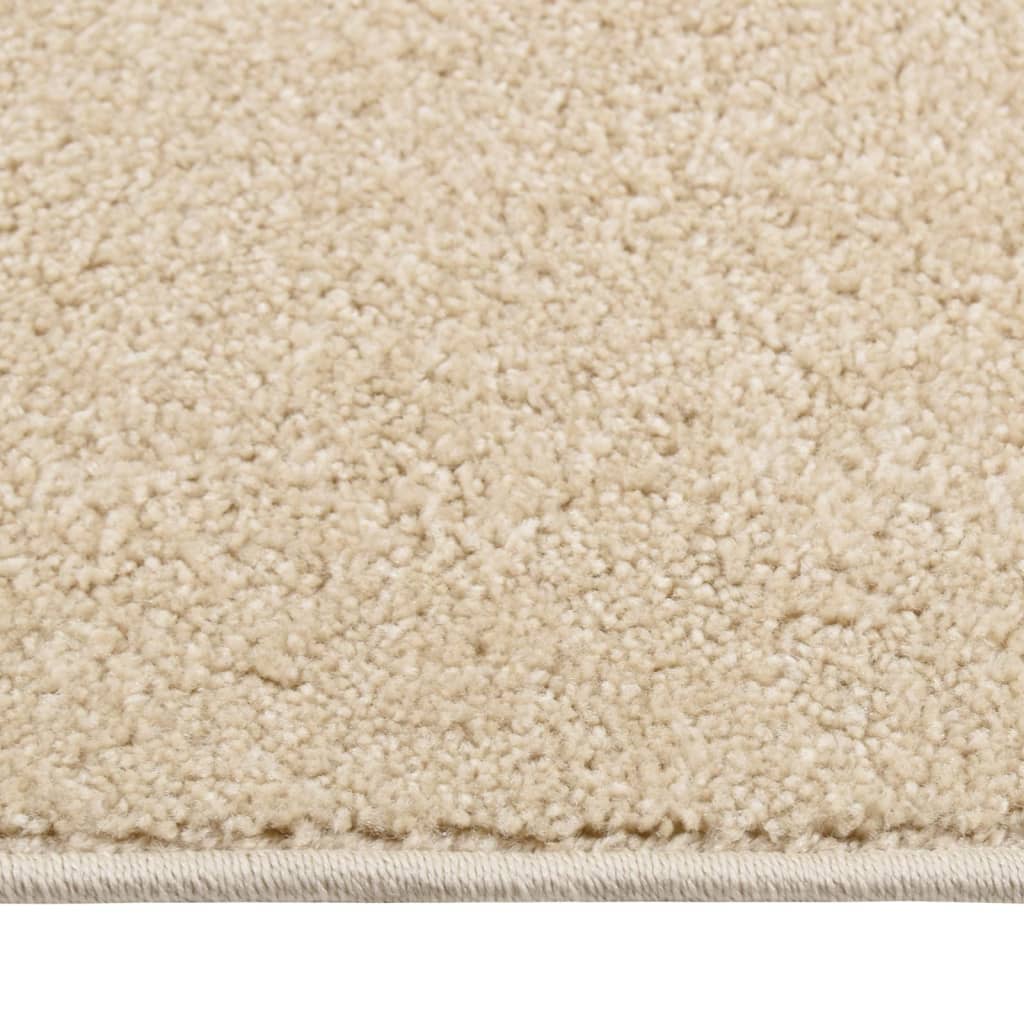 Tapis à poils courts 160x230 cm Beige Tapis vidaXL   