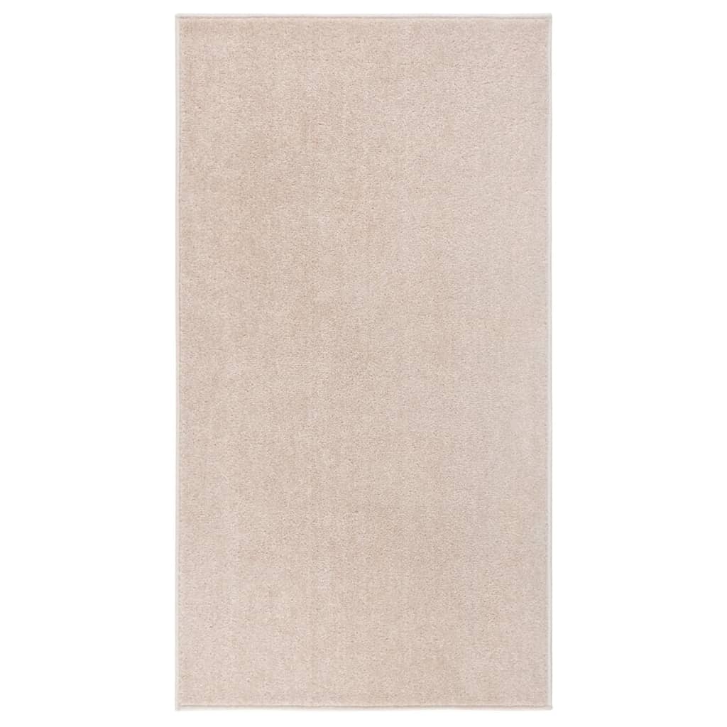 Tapis à poils courts 80x150 cm Beige foncé Tapis vidaXL   