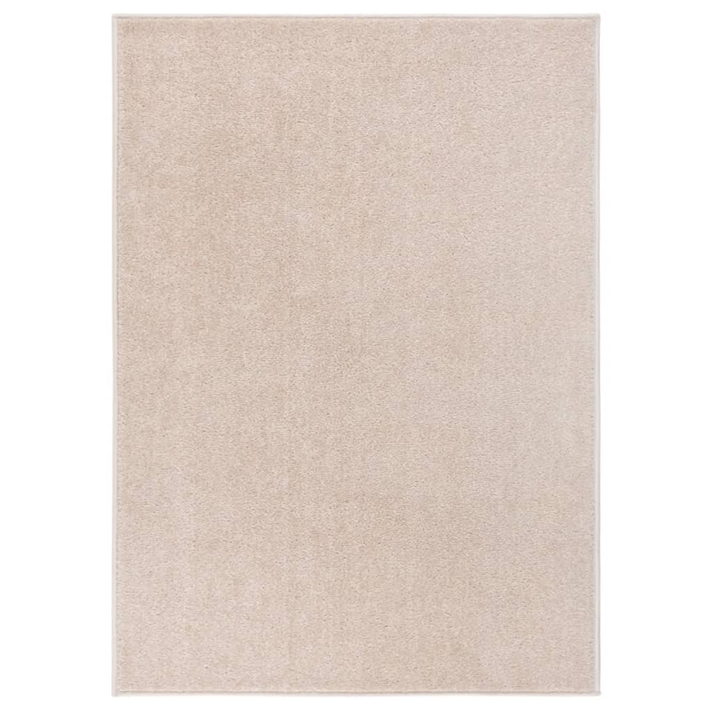 Tapis à poils courts 120x170 cm Beige foncé Tapis vidaXL   