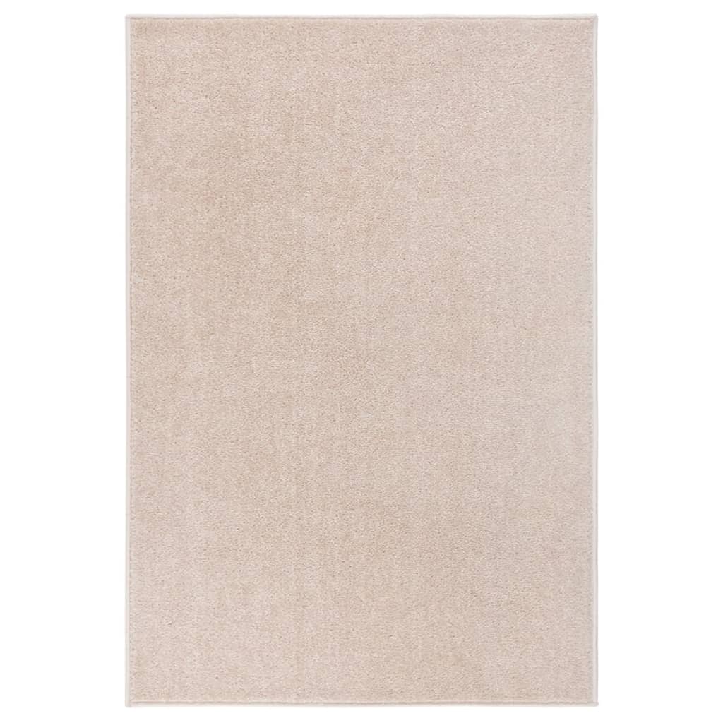 Tapis à poils courts 160x230 cm Beige foncé Tapis vidaXL   