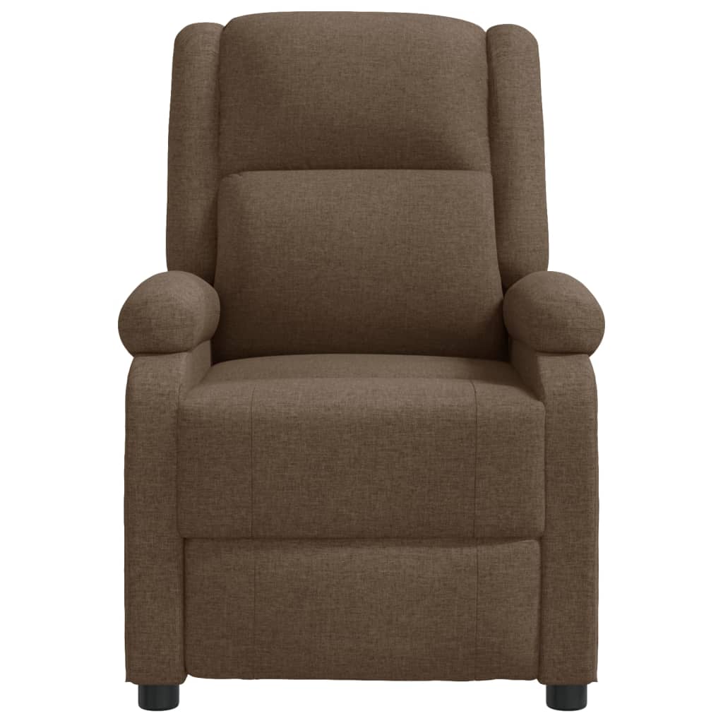 Fauteuil de massage Marron Tissu Fauteuils électriques vidaXL   