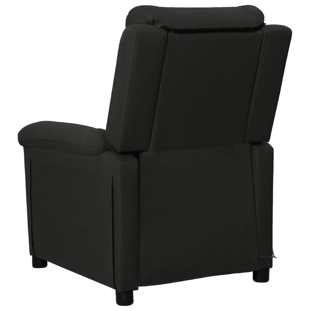 Fauteuil de massage Noir Tissu Fauteuils électriques vidaXL   