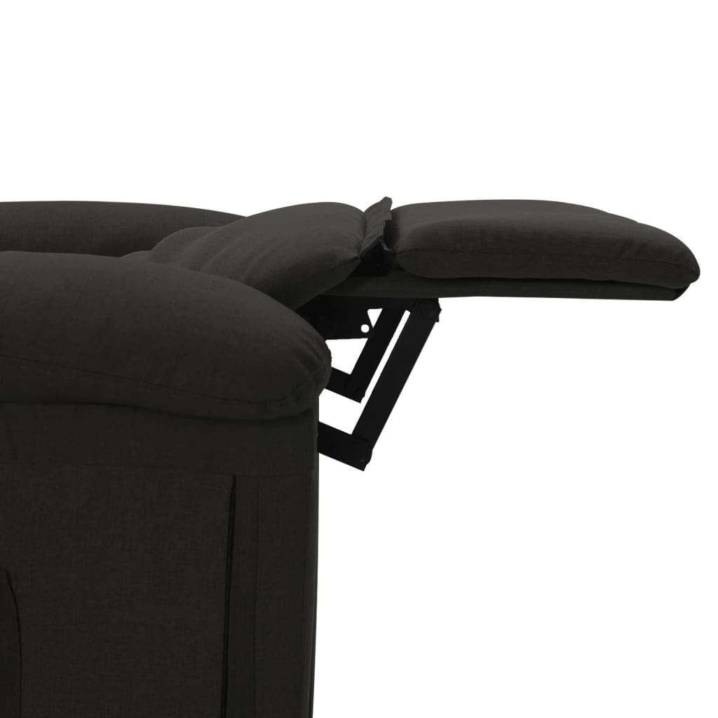 Fauteuil de massage Noir Tissu Fauteuils électriques vidaXL   