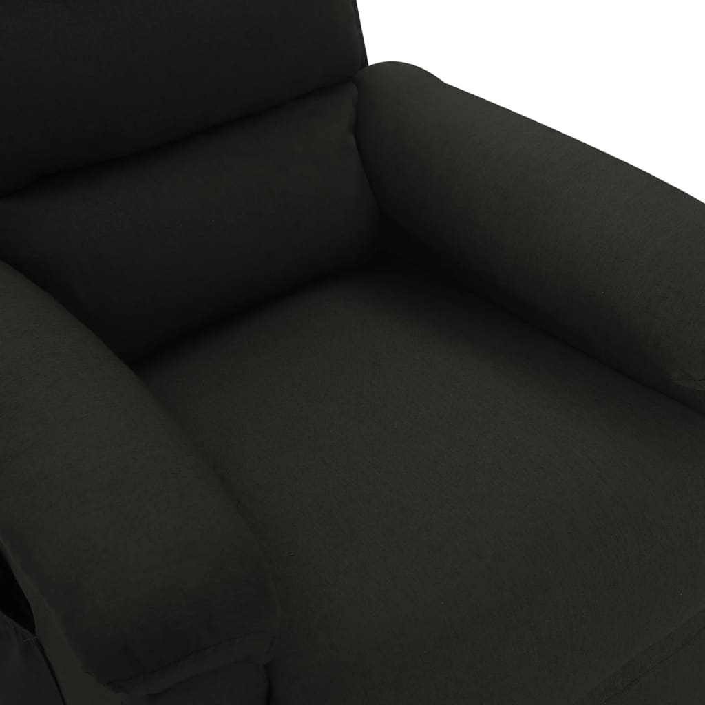 Fauteuil de massage Noir Tissu Fauteuils électriques vidaXL   