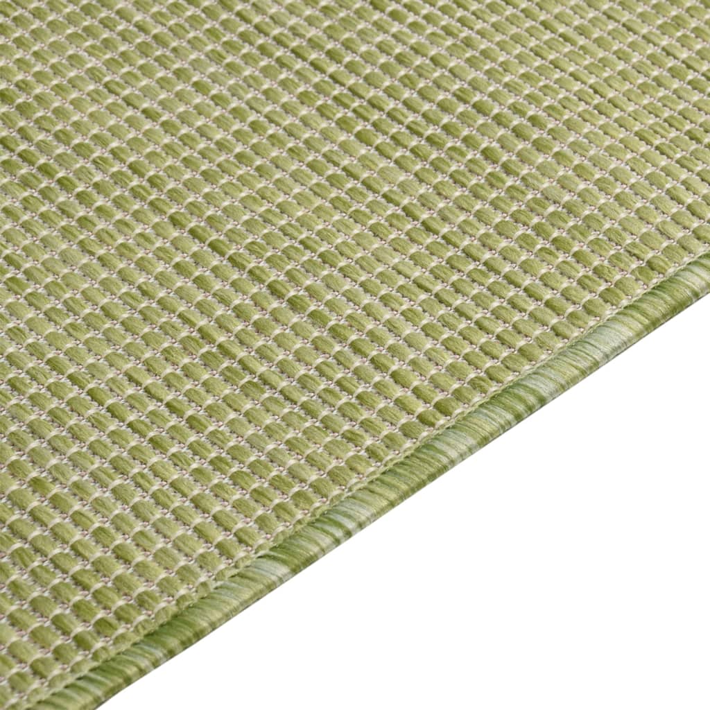 Tapis à tissage plat d'extérieur 80x150 cm Vert Tapis vidaXL   