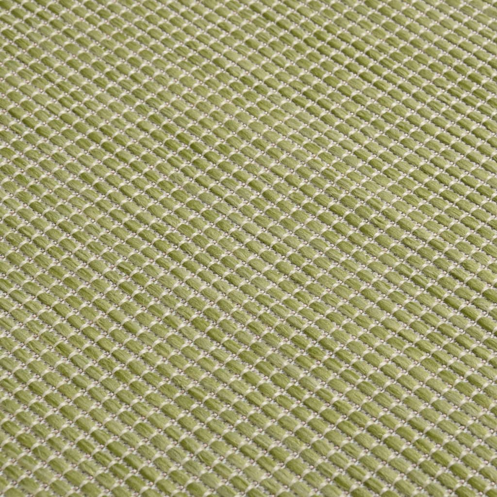 Tapis à tissage plat d'extérieur 80x150 cm Vert Tapis vidaXL   