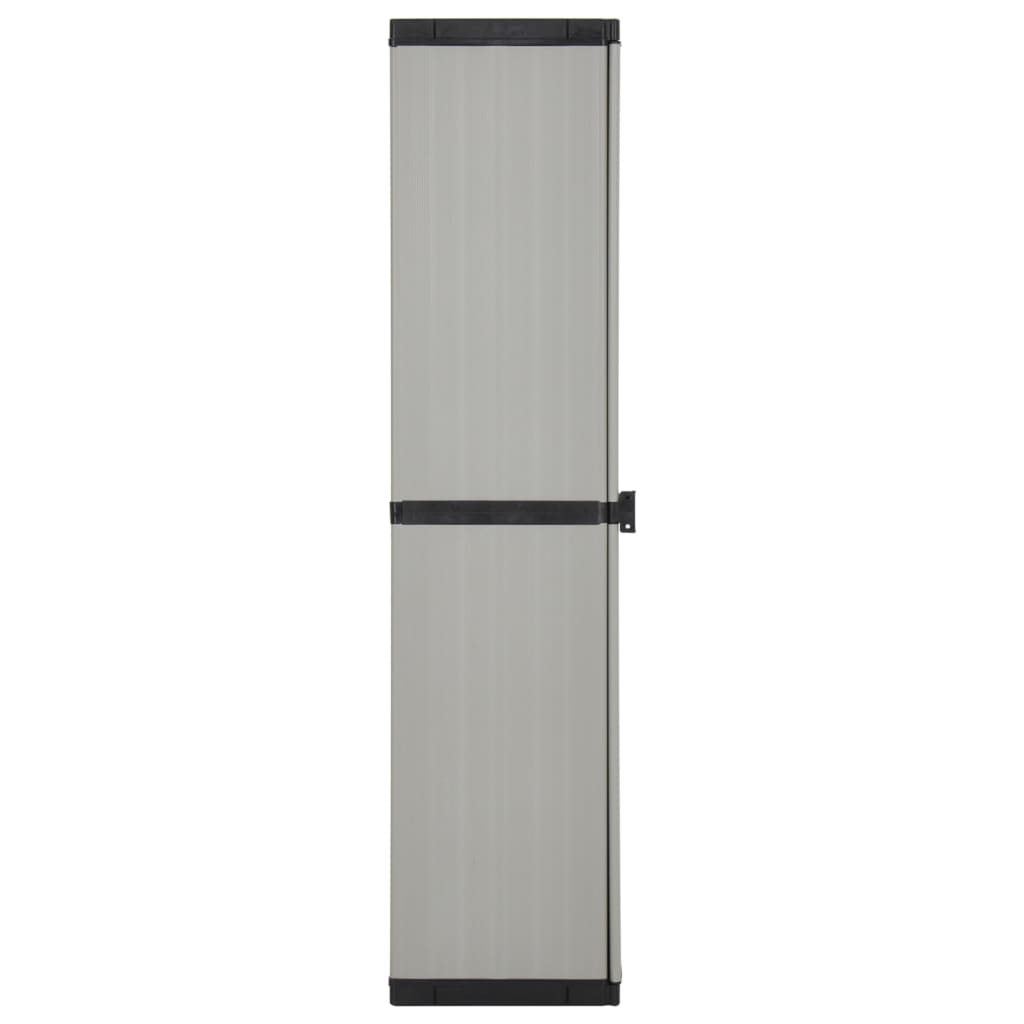 Armoire de rangement de jardin 3 étagères Gris/noir 34x40x168cm - Xios Store SNC