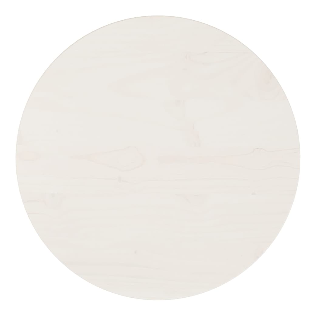 Dessus de table Blanc Ø40x2,5 cm Bois de pin massif Plateaux de table vidaXL   