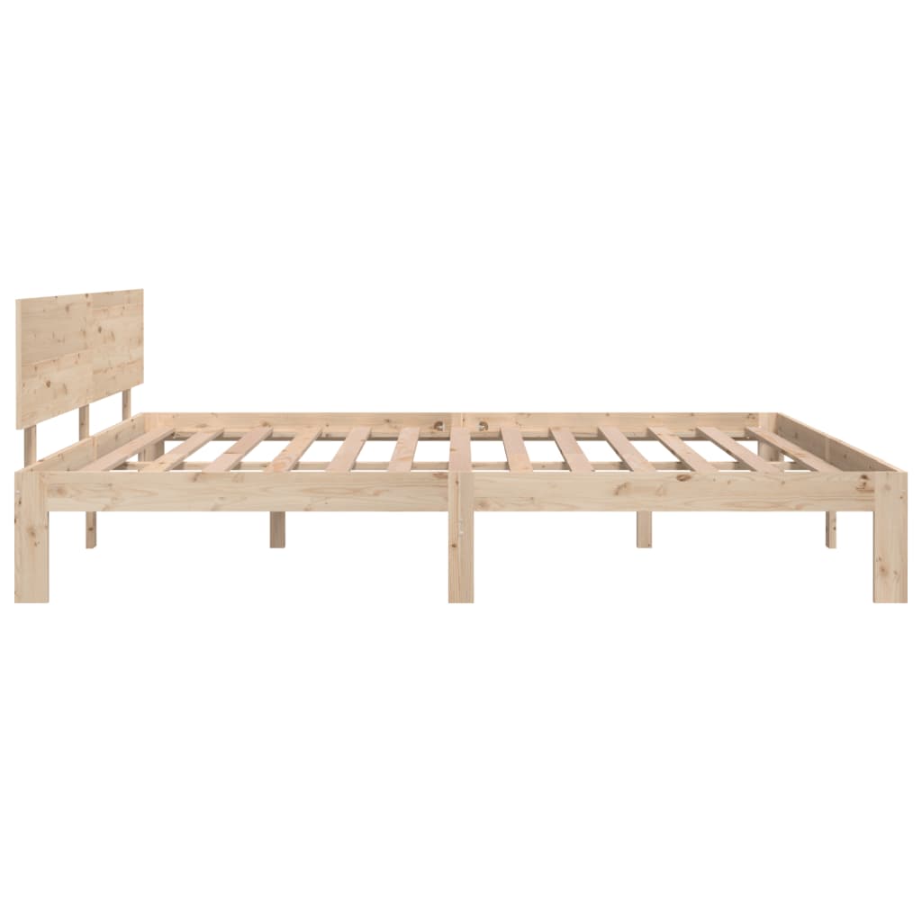 Cadre de lit bois massif 180x200 cm super king Lits & cadres de lit vidaXL   