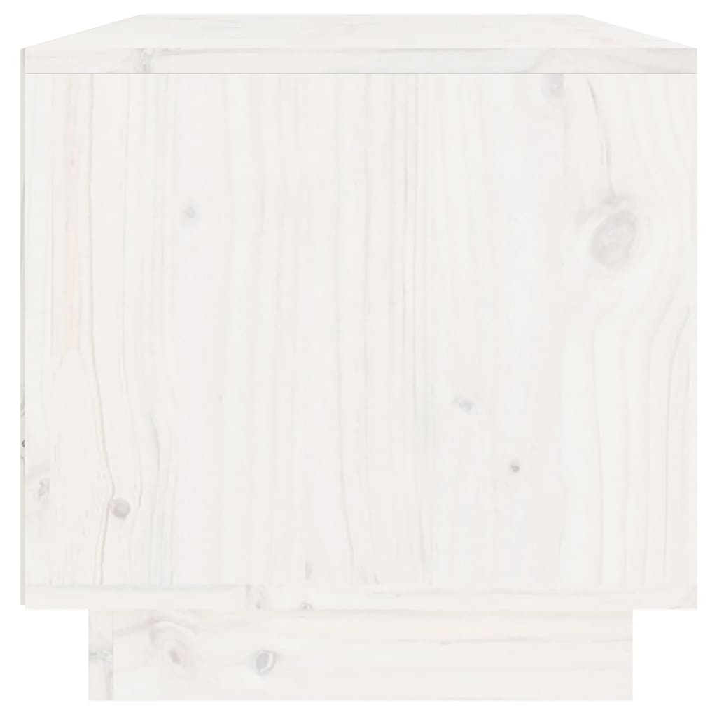 Meuble TV Blanc 60x35x35 cm Bois de pin massif Meubles TV vidaXL   