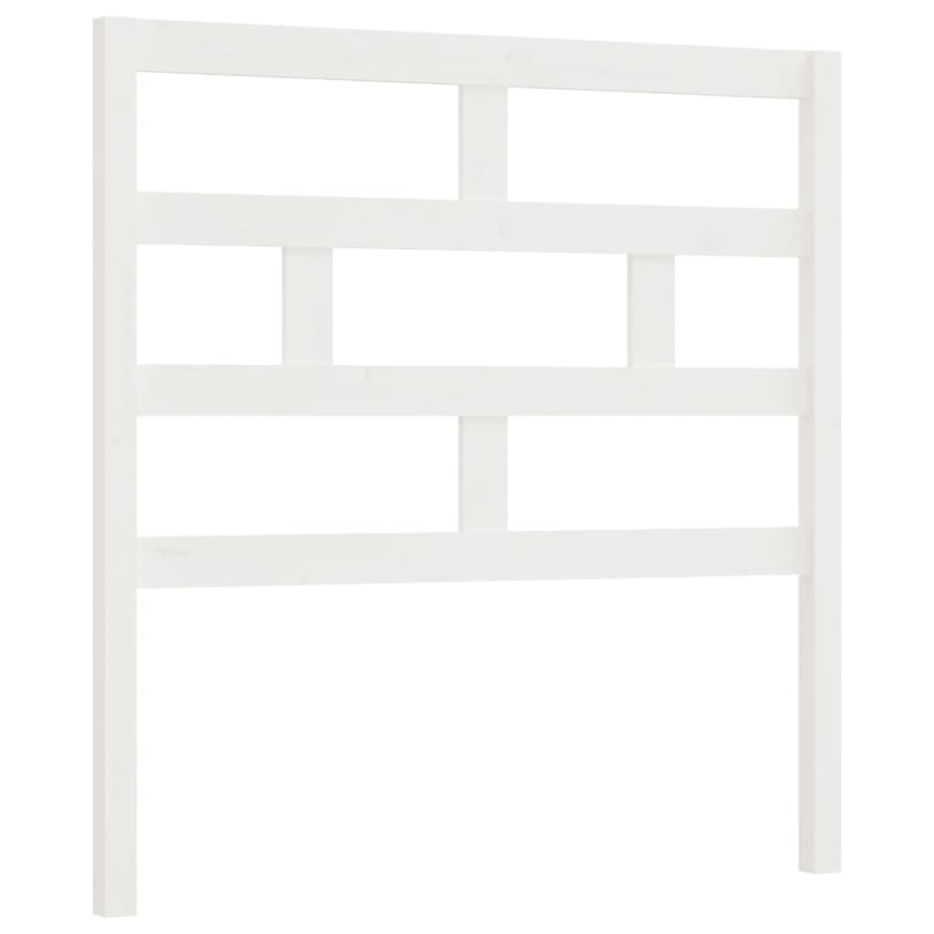 Tête de lit Blanc 96x4x100 cm Bois massif de pin Têtes et pieds de lit vidaXL   