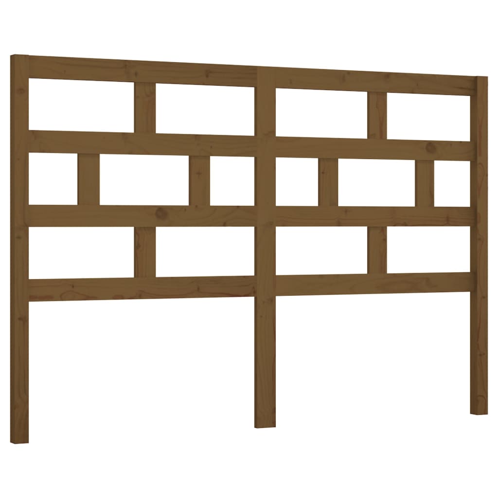 Tête de lit Marron miel 126x4x100 cm Bois massif de pin Têtes et pieds de lit vidaXL   