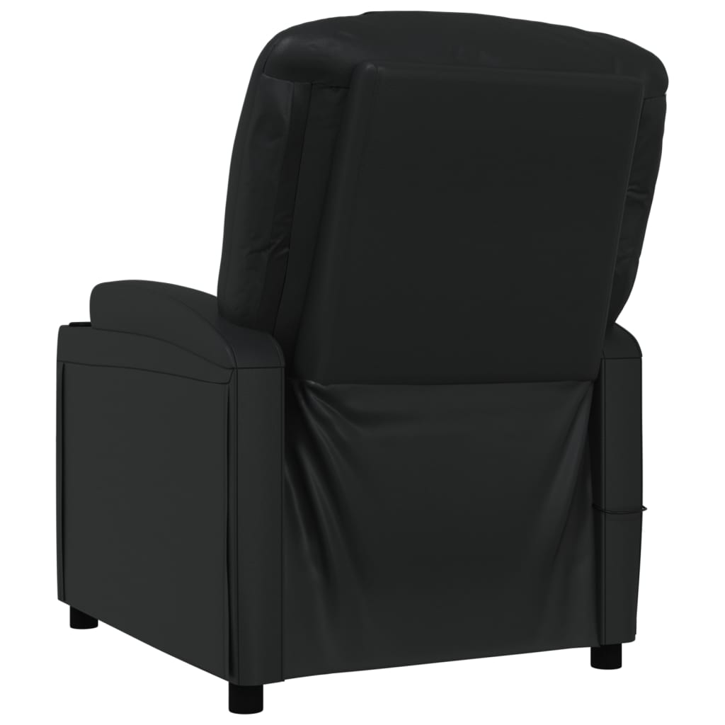 Fauteuil de massage Noir Similicuir Fauteuils électriques vidaXL   