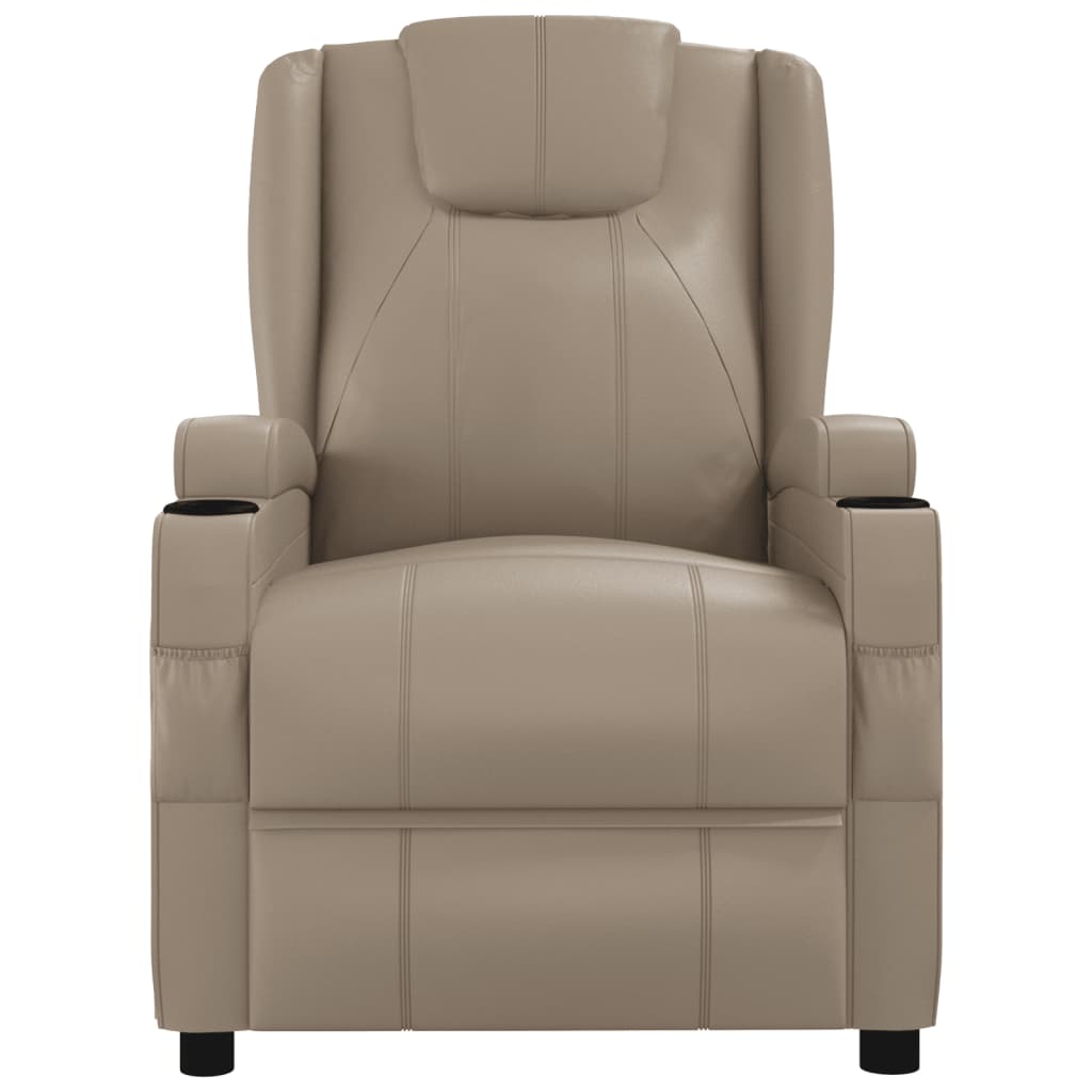 Fauteuil de massage Cappuccino Similicuir Fauteuils électriques vidaXL   