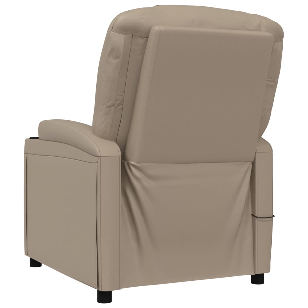 Fauteuil de massage Cappuccino Similicuir Fauteuils électriques vidaXL   