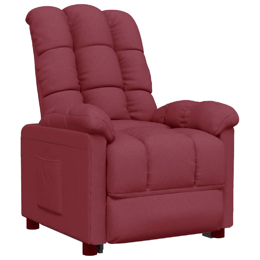 Fauteuil inclinable Rouge bordeaux Tissu - Xios Store SNC