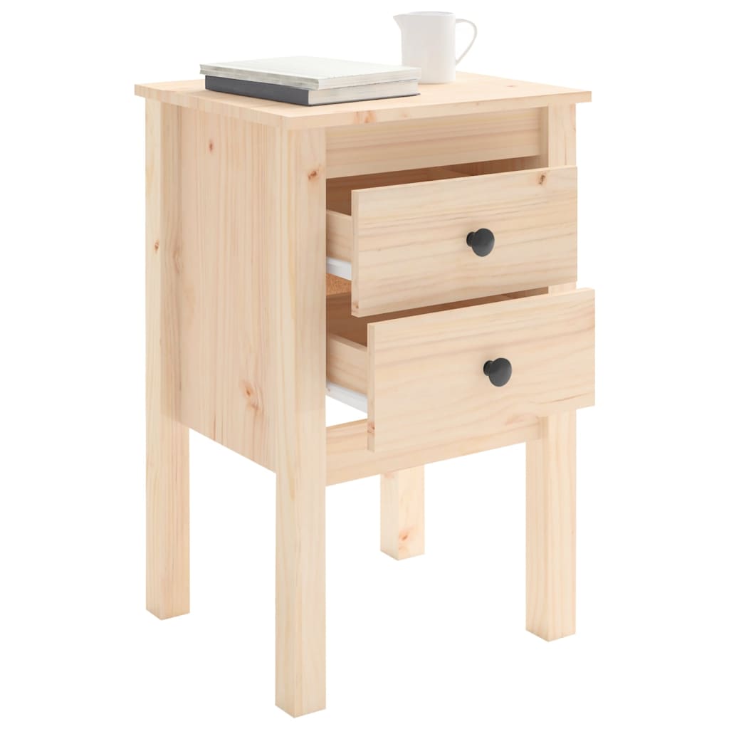 Table de chevet 40x35x61,5 cm Bois de pin massif Tables de chevet vidaXL   