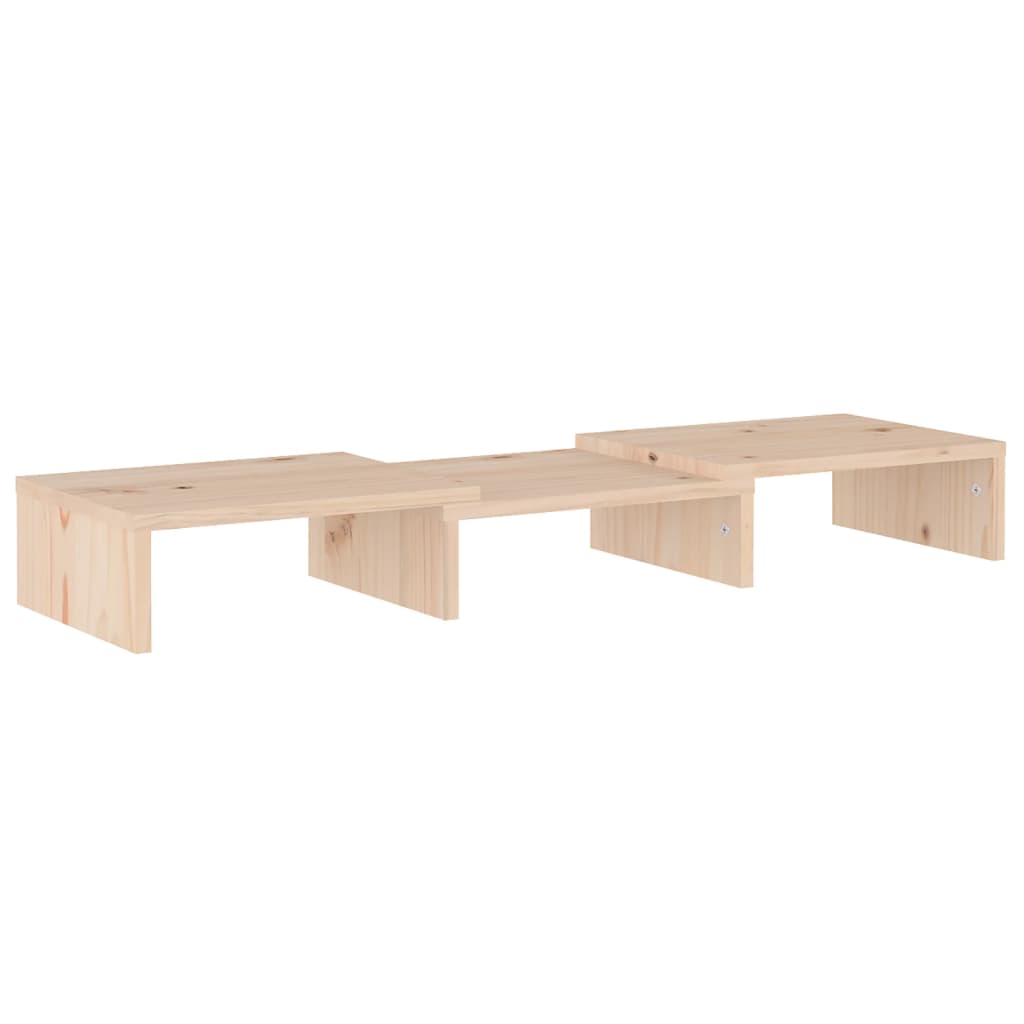 Support pour moniteur 60x24x10,5 cm Bois de pin solide Meubles TV vidaXL   