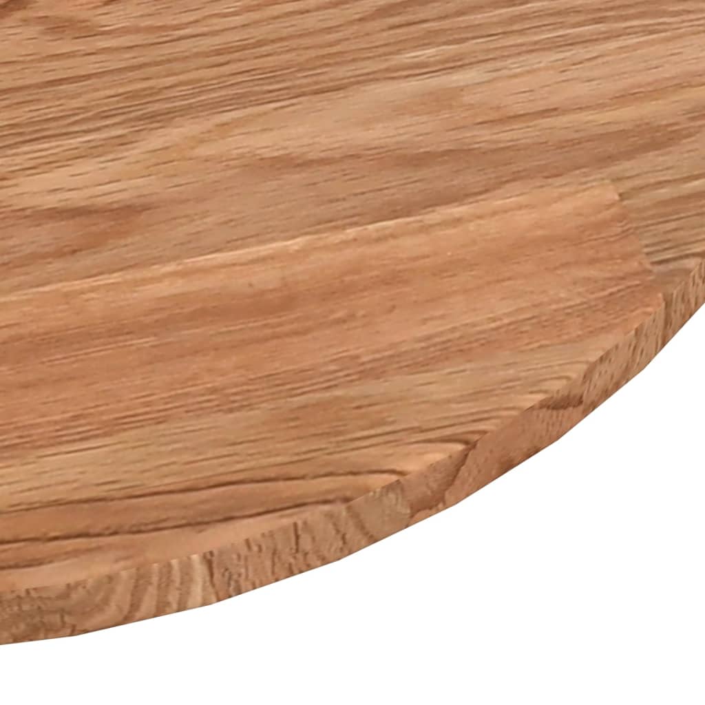 Dessus de table rond Marron clair Ø30x1,5 cm Bois chêne traité Plateaux de table vidaXL   