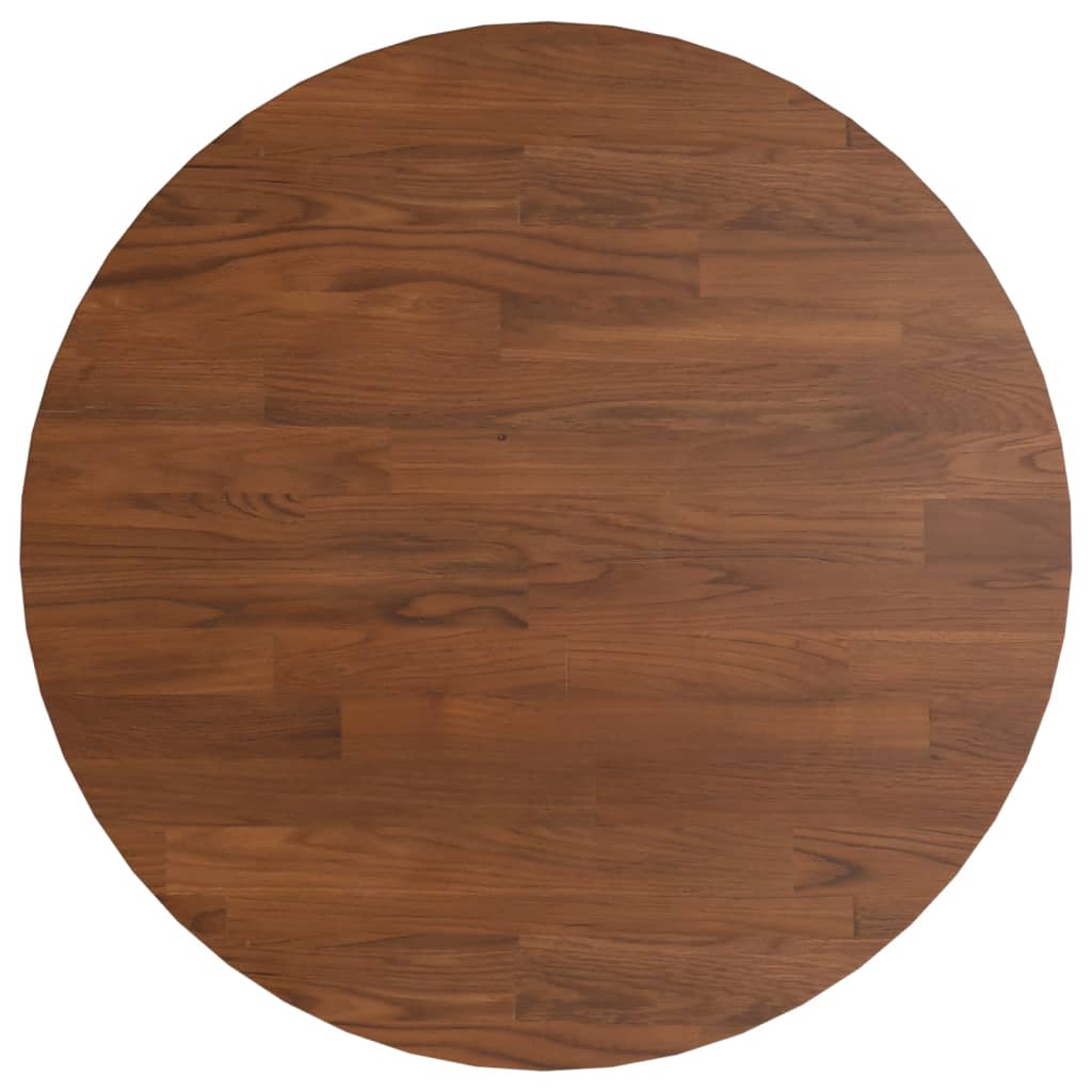 Dessus de table rond Marron foncé Ø40x1,5cm Chêne massif traité Plateaux de table vidaXL   