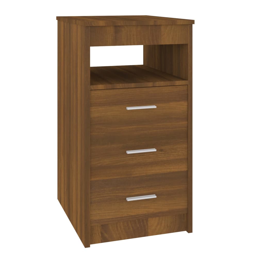 Armoire à tiroirs Chêne marron 40x50x76 cm Bois d'ingénierie Casiers & armoires de rangement vidaXL   