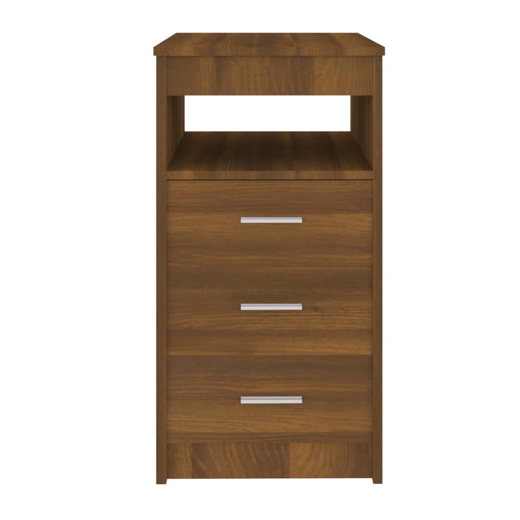 Armoire à tiroirs Chêne marron 40x50x76 cm Bois d'ingénierie Casiers & armoires de rangement vidaXL   