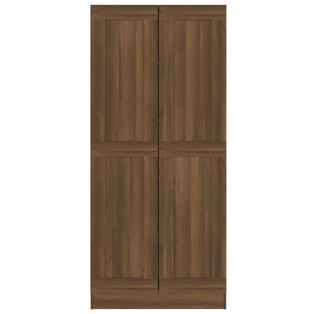 Armoire à livres Chêne marron 82,5x30,5x185,5cm Bois ingénierie Bibliothèques vidaXL   