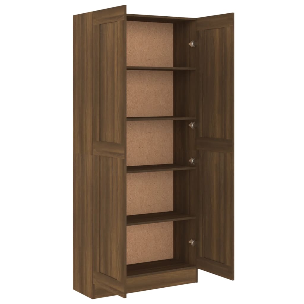 Armoire à livres Chêne marron 82,5x30,5x185,5cm Bois ingénierie Bibliothèques vidaXL   