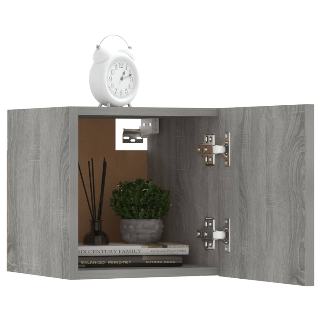 Meuble TV mural Sonoma gris 30,5x30x30 cm Meubles TV vidaXL   