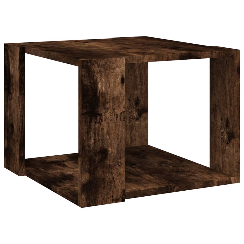 Table basse Chêne fumé 40x40x30 cm Bois d'ingénierie Tables basses vidaXL   