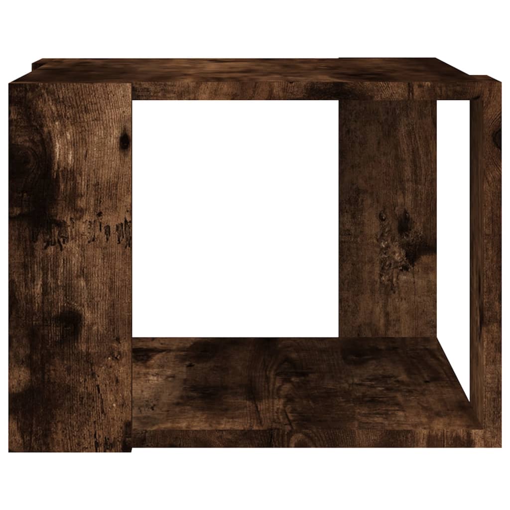 Table basse Chêne fumé 40x40x30 cm Bois d'ingénierie Tables basses vidaXL   