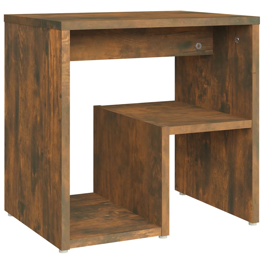 Table de chevet Chêne fumé 40x30x40 cm Bois d'ingénierie Tables de chevet vidaXL   