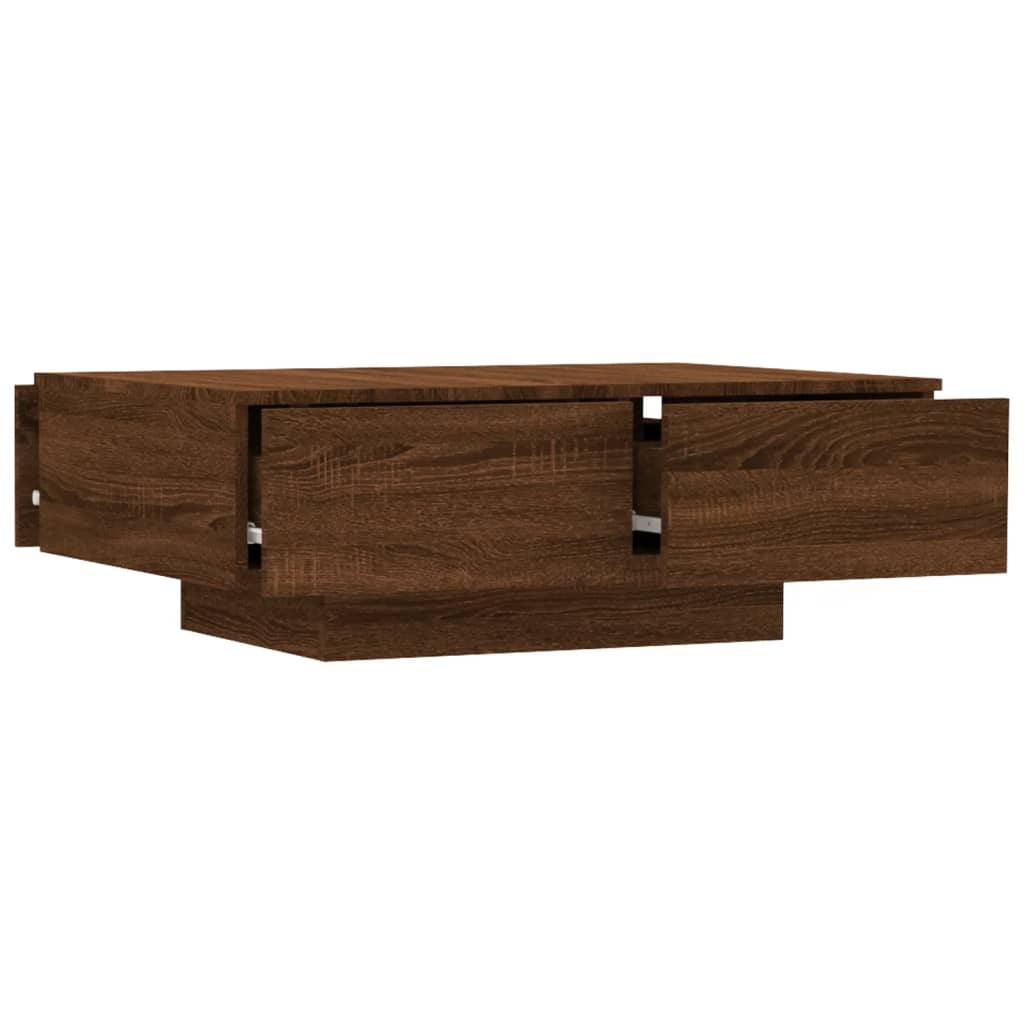 Table basse Chêne marron 90x60x31 cm Bois d'ingénierie Tables basses vidaXL   