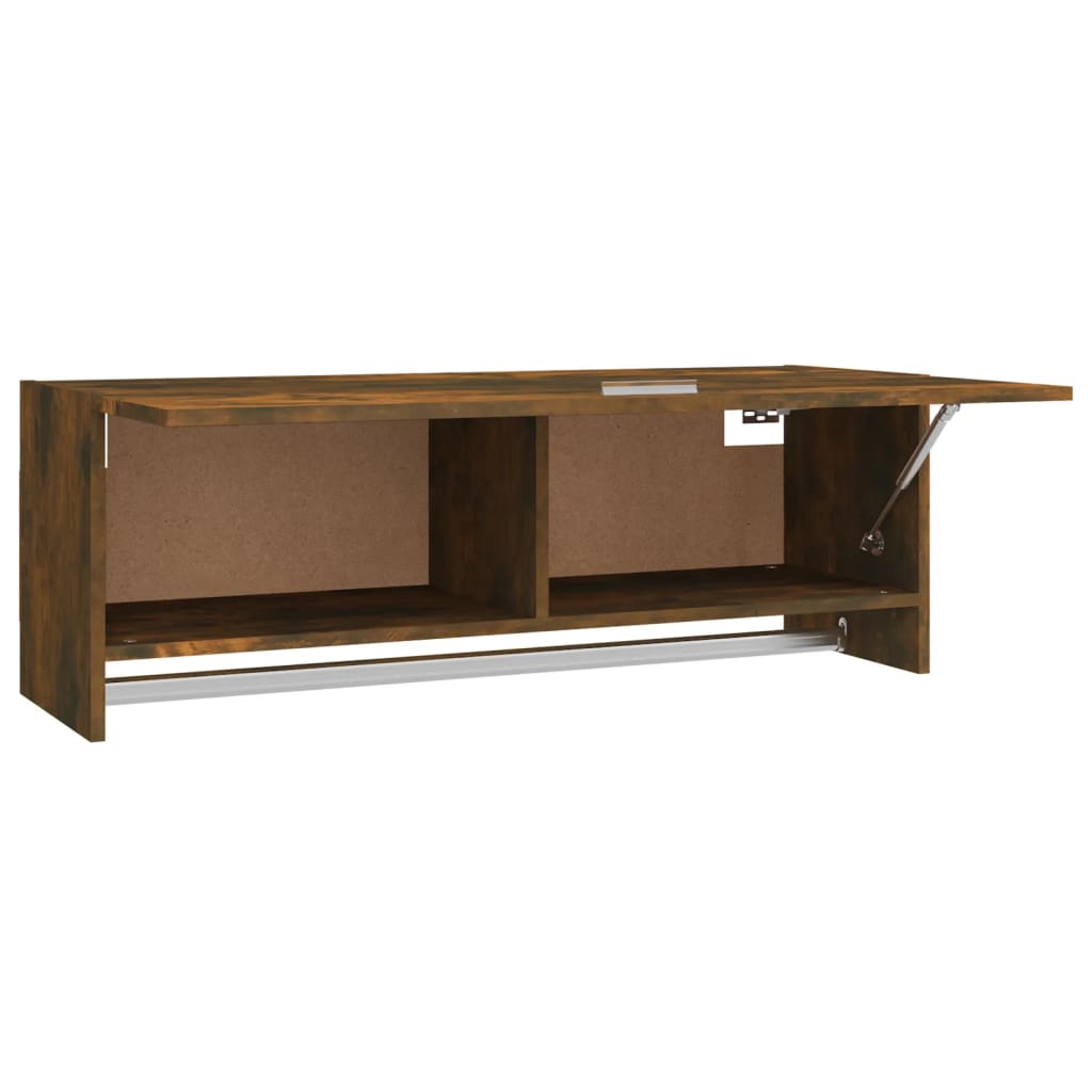 Garde-robe Chêne fumé 100x32,5x35 cm Bois d'ingénierie Armoires vidaXL