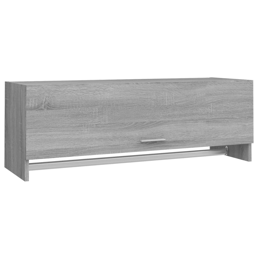 Garde-robe Sonoma gris 100x32,5x35 cm Bois d'ingénierie Armoires vidaXL