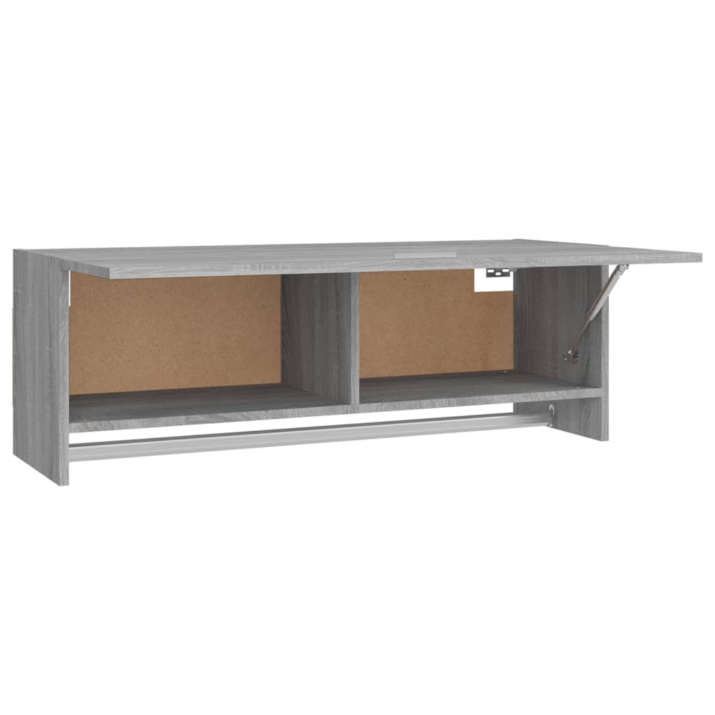 Garde-robe Sonoma gris 100x32,5x35 cm Bois d'ingénierie Armoires vidaXL