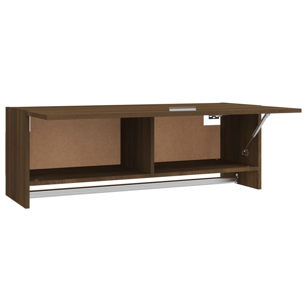 Garde-robe Chêne marron 100x32,5x35 cm Bois d'ingénierie Armoires vidaXL