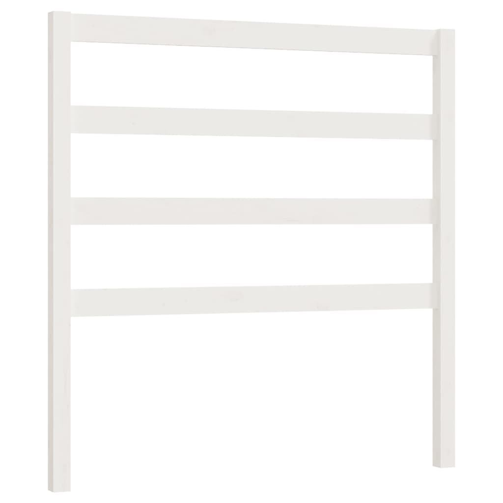 Tête de lit Blanc 81x4x100 cm Bois massif de pin Têtes et pieds de lit vidaXL   