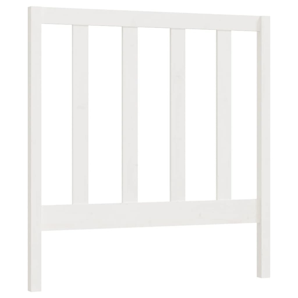 Tête de lit Blanc 96x4x100 cm Bois massif de pin Têtes et pieds de lit vidaXL   