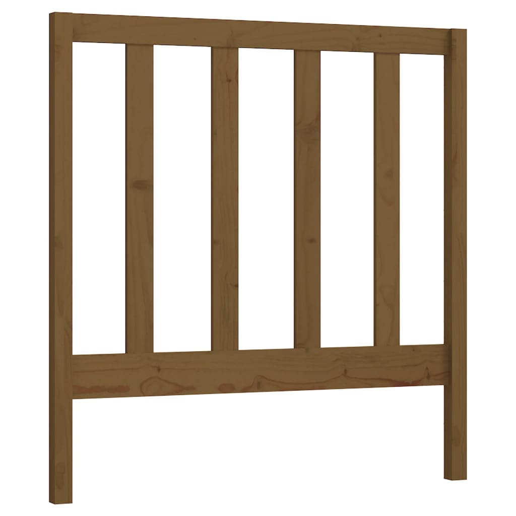 Tête de lit Marron miel 106x4x100 cm Bois massif de pin Têtes et pieds de lit vidaXL   